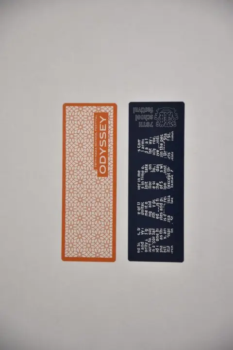 クリアしおり
 2枚組